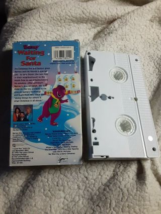 Barney: Waiting For Santa (VHS,  1992) Vintage Purple Dinosaur Singalong 2