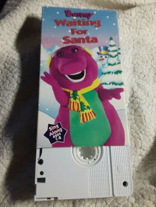 Barney: Waiting For Santa (VHS,  1992) Vintage Purple Dinosaur Singalong 3