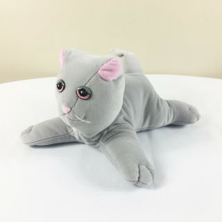 Vintage Tonka Pound Purries Gray Cat Kitten Plush 13 " Stuffed Toy Lovey