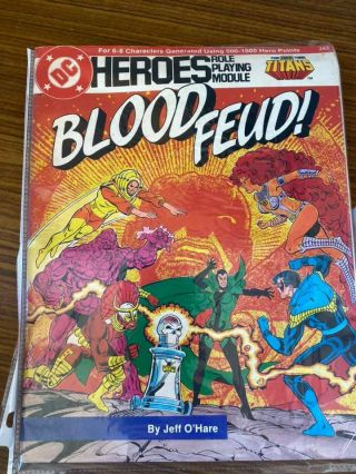 Dc Heroes Role Playing Module Blood Feud - Vintage Role Playing Game Rpg Guide