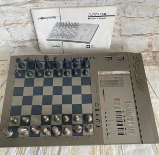 Vintage 1985 Scisys Kasparov Turbo 16k 270 Electronic Chess Game Missing 1 Pawn