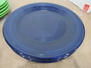 Set Of 4 Fiestaware Cobalt Blue Dinner Plate Fiesta 10 1/2”