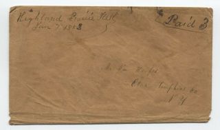 1853 Highland Prairie Il Manuscript Stampless With Letter [5806.  183]