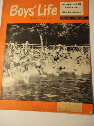 Three vintage (1950 ' s) Boys ' Life Magazines with Swimming on Covers 2