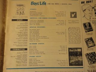 Three vintage (1950 ' s) Boys ' Life Magazines with Swimming on Covers 3