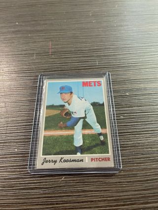 Vintage 1970 Topps Baseball Card Set Break Jerry Koosman 610 Ex,