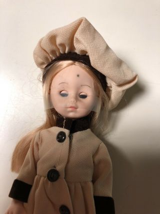 Vintage Vogue Ginny Doll Vinyl Yellow Coat Beret Blonde 1977 Lesney 3