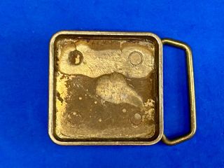 Vintage Solid Brass Belt Buckle Ready For Your Craft Or Project By Bts