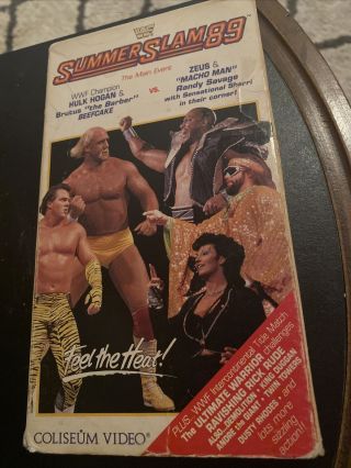 Wwf Summerslam 89 Vhs Coliseum Video Tape Wwe Wrestling 1989 Vintage
