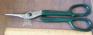 Vintage Diamond Duluth Diamalloy Dc - 12 - - Tin Snips Forged In Usa Green Rubber