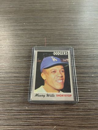 Vintage 1970 Topps Baseball Card Set Break Maury Wills 595 Ex,