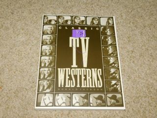 Vintage 1994 Rare Classic T V Westerns Softcover Book Ronald Jackson