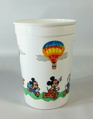 Vtg Disney Coca - Cola Cup Mickey Mouse Donald Duck Huey Dewey Louie Disneyland