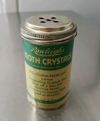 Vintage Rawleighs Moth Crystals Can