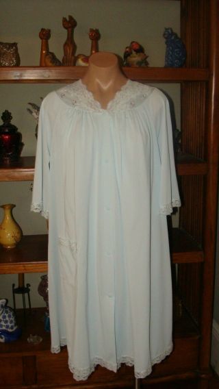 Ladies/Women ' s Vintage Shadowline Short Nylon Nightgown & Robe - Bust to 46 