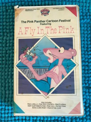 Vintage The Pink Panther Cartoon Festival " A Fly In The Pink " Vhs,  1986