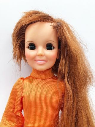 Vintage Ideal 1973 Crissy Doll Growing Hair Chrissy 18 " Boots & Dress