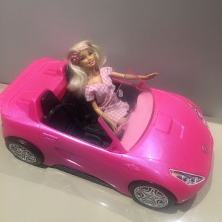 Barbie Car Pink Convertible Mattel And Barbie Doll