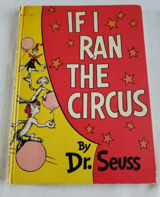 If I Ran The Circus By Dr Seuss Vintage Hardcover Book Random House 1956