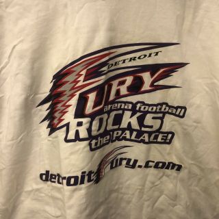 Vintage Detroit Fury Arena Football T - Shirt Xl Afl