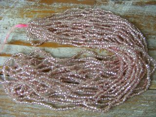 Vintage Light Pink Czech Glass Seed Beads 11/0 - Old Stock - 1 Hank