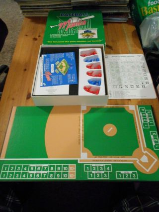 Vintage Board Game Baseball Mania The Fast Paced Dice Game Complete - Rare