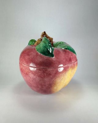Vietri Large Ceramic Apple Canister