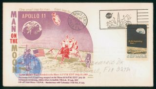 Mayfairstamps Us Space 1969 Apollo 11 Lunar Module Eagle Moon Landing Cover Wwo5