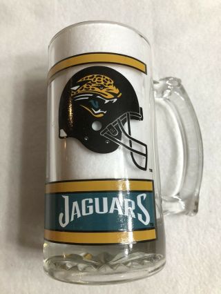 Nfl Jacksonville Jaguars Vintage Glass Beer Stein Mug