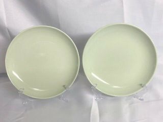 Vintage Russell Wright Iroquois Casual Lettuce Light Green Salad Plates 7 - 3/8 "