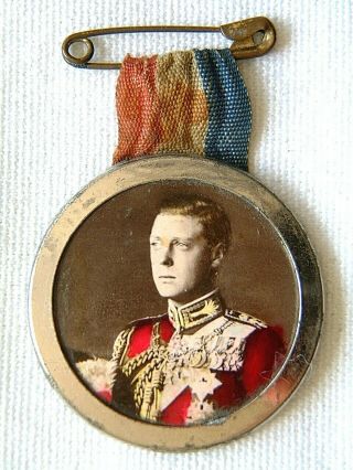 King Edward Viii (the King Who Was Never Crowned) Photo Type Badge