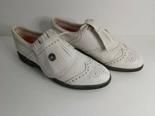 Vintage Etonic Golf Shoes Wingtip Style Men 
