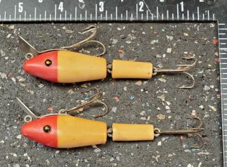 L&s Fishing Lures Two Old Unique Vintage Opaque Eyed Bassmasters 1511 And 2511