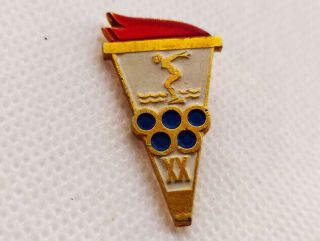 Vintage Soviet Pin Badge Olympic Games,  Olympics,  Munich 1972,  Ussr