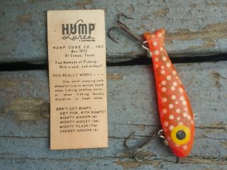 Vintage Hump M17 Fishing Lure Bingo Era Texas
