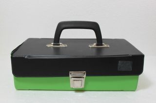 Top Vintage 70er Kassettenbox Koffer Cassette Case 12 Mc´s Aufbewahrungsbox