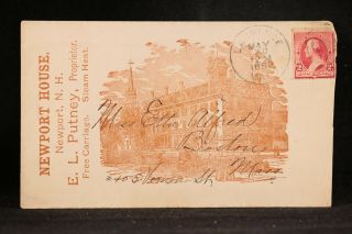 Hampshire: Newport 1892 Newport House Hotel Advertising Cover