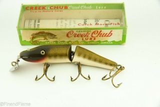 Vintage Creek CHub Jointed Pikie Minnow Antique Fishing Lure JJ12 2