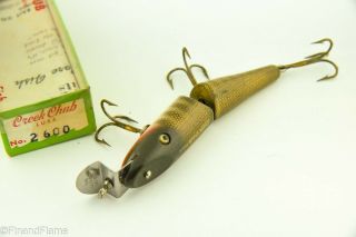 Vintage Creek CHub Jointed Pikie Minnow Antique Fishing Lure JJ12 3