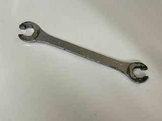 Mac Tools Vintage 11/16 " & 5/8 " Sae Flare Nut Wrench - Line Wrench - Ohb2022 Usa