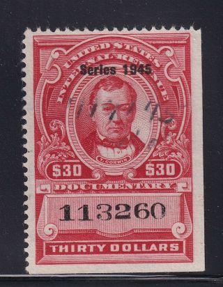 R430 Vf,  Revenue Stamp Neat Cancel With Color Cv $ 40 See Pic