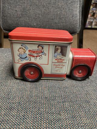 Vintage Campbell ' s Soup Kids Truck Tin Container Car 83 3
