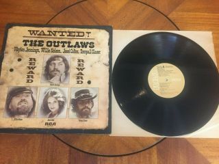 Wanted The Outlaws 1976 Vintage Vinyl Lp - Vg,  /vg