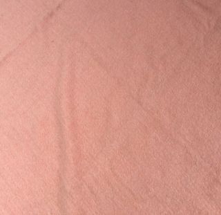 Vintage Wool Blanket Dusty Rose Pink Heavy Satin Binding Trim 70 X 88 3