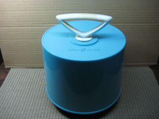 Vintage_blue_ Disk Go Case_for 45rpm Records_use For Carry Or Storage