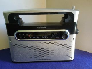 Vintage Radio Shack Portable Radio Analog Am/fm/wx 12 - 889