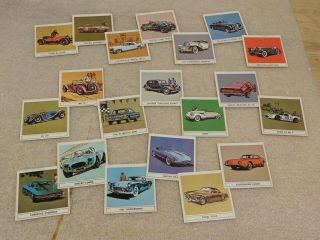 Vintage B - A Gallery Of Great Cars Set 20 Of 24 Car Collector Cards