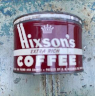 Vintage Hixson’s Coffee Tin 2