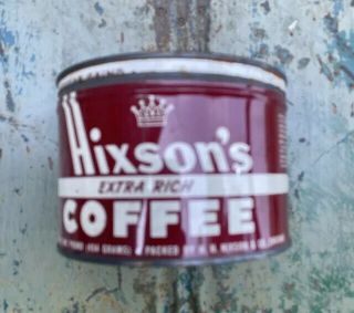 Vintage Hixson’s Coffee Tin 3