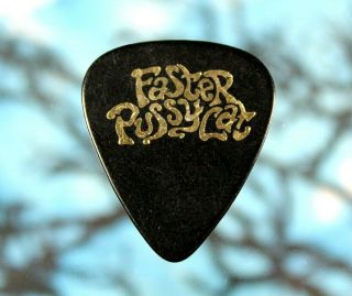 Faster Pussycat // Greg Steele Vintage Tour Guitar Pick // Black/gold Foil